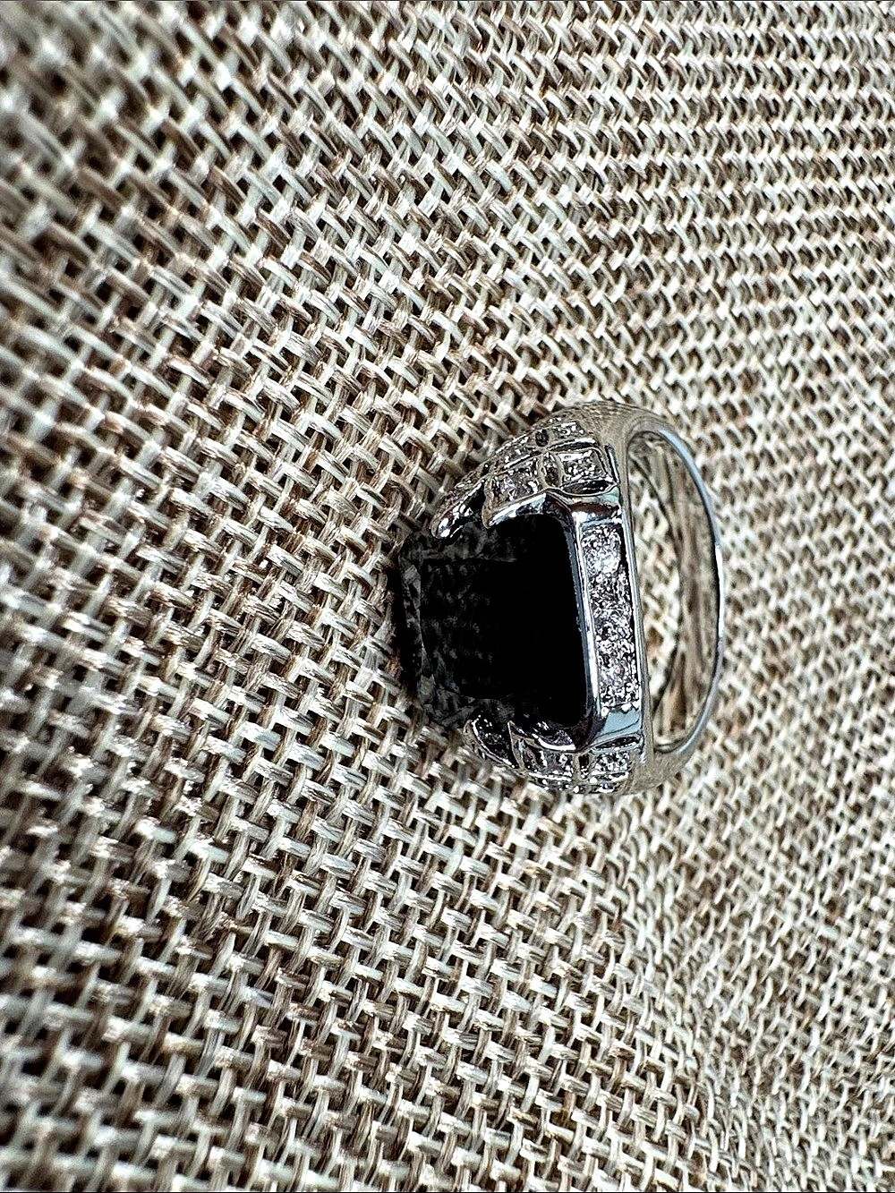 Black Stone Statement Ring Like New-Marked HC